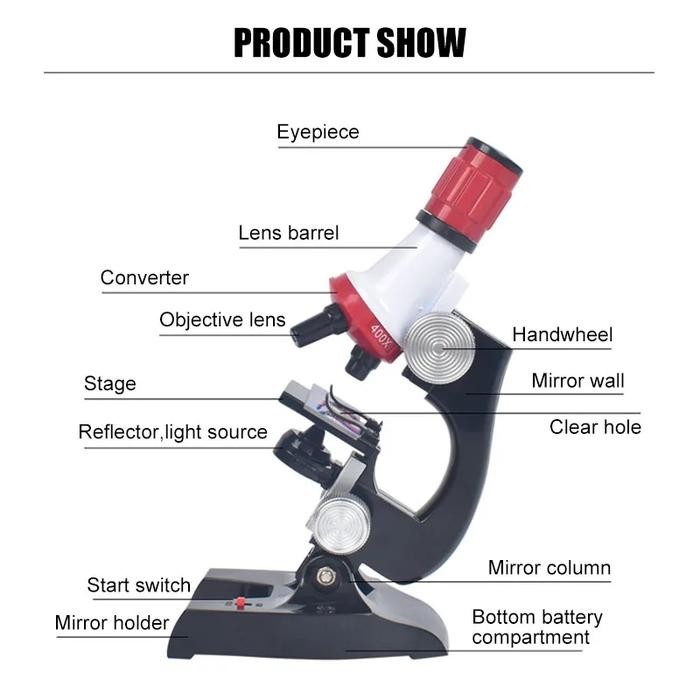 

NEW PRODUK MIKROSKOP ANALOG EDUKASI ANAK ZOOM 1200X 4800X KACA PEMBESAR LOUPE SCIENCE LAB MICROSCOPE