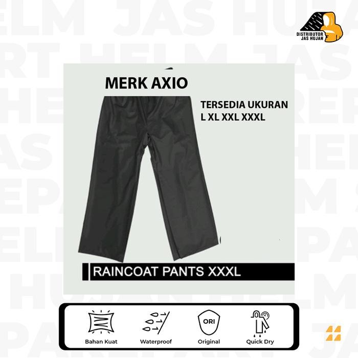 Celana Jas Hujan Merk AXIO KARET Bahan Karet