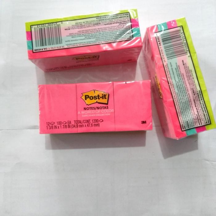 

Pilihan- Pos-It Notes 3M 653 Colour Isi 12