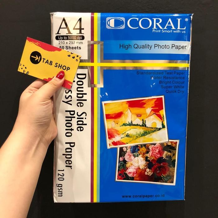 

Pilihan- Coral Double Sided Glossy 120 Gsm A4 50 Sheets