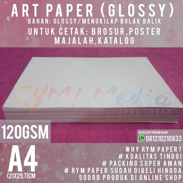 

Pilihan- Kertas Art Paper 120Gsm A4 (1 Rim/500 Lembar)