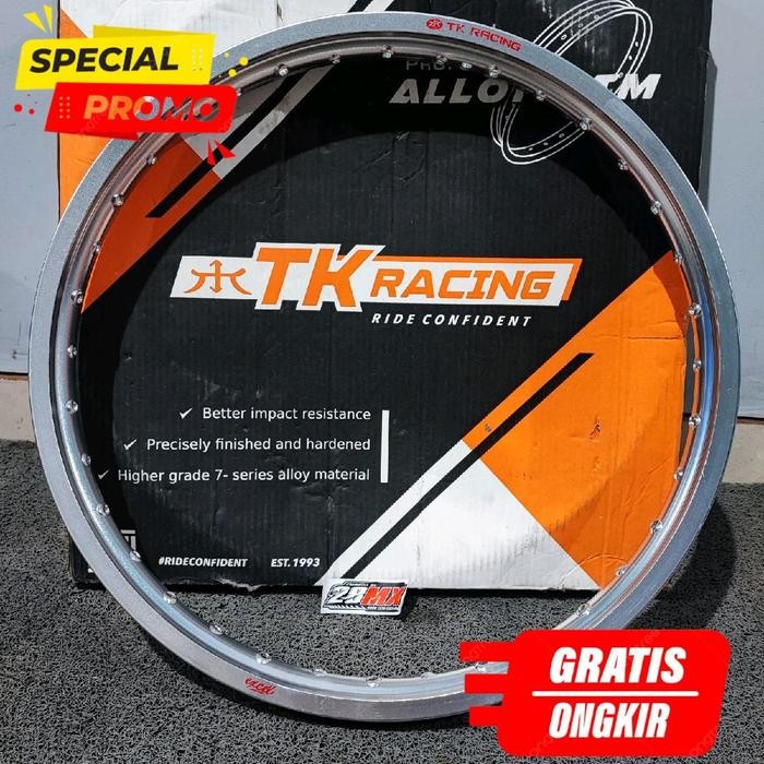 Promo Velg Pelek Tk Japan 160 Ring 21 Hole 36 Warna Silver Kulit Jeruk, Tk Japan Tk Racing New Old