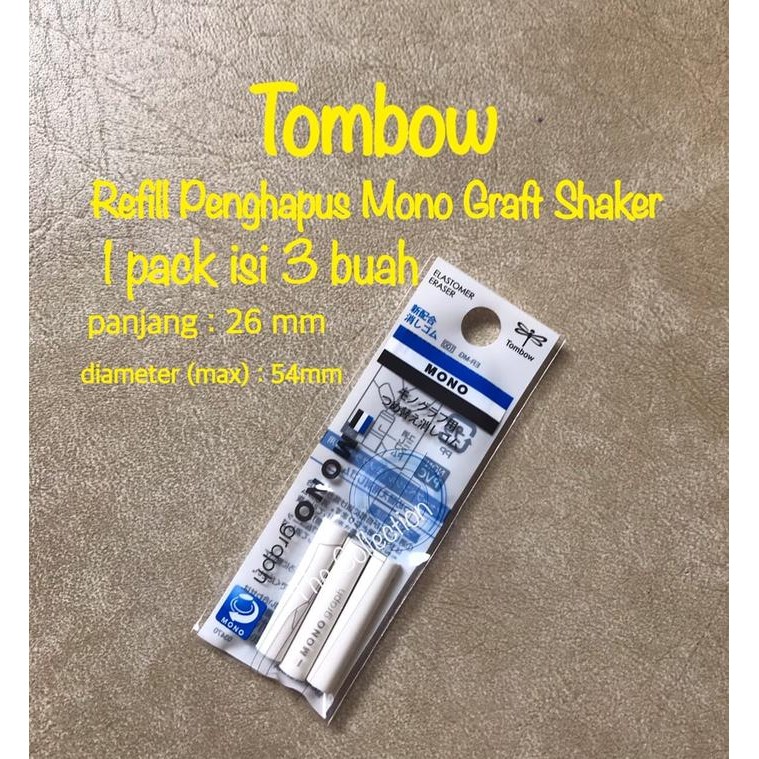 

ATK636TW REFILL penghapus Shaker Mechanical Pencil Tombow ER-MG 654080