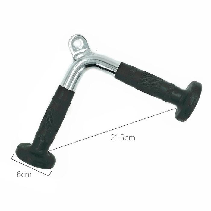 V Handle Gym Handle Pull Down Bar V Bar Handle Alat Fitness Rubber Grip Grip Bar Gym