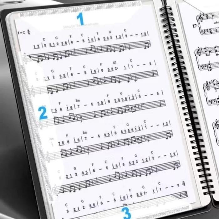 

FILE FOLDER SHEET MUSIC BUKU PIANO A4 MUSIC FOLDING DOCUMENT FILE KERTAS MUSIK