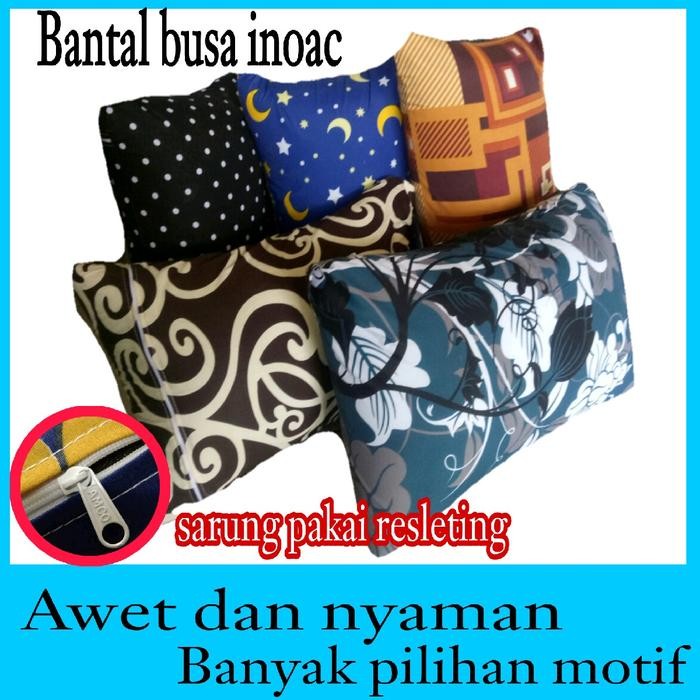 ASLI Bantal kepala bantal inoac bantal busa inoac dewasa Lembut Anti Bakteri Kain READY STOCK