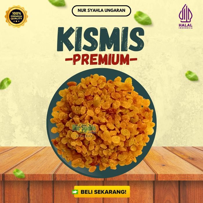 

ASLI Kismis Premium Manis Khas Arab Saudi 100% Kemasan Repack Pouch 1KG 500 Gram Makanan Oleh-Oleh