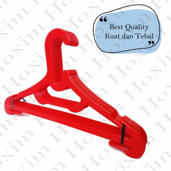 Pilihan- Hanger/Gantungan Baju Plastik /Warna Pp Merah Hoxim Spider