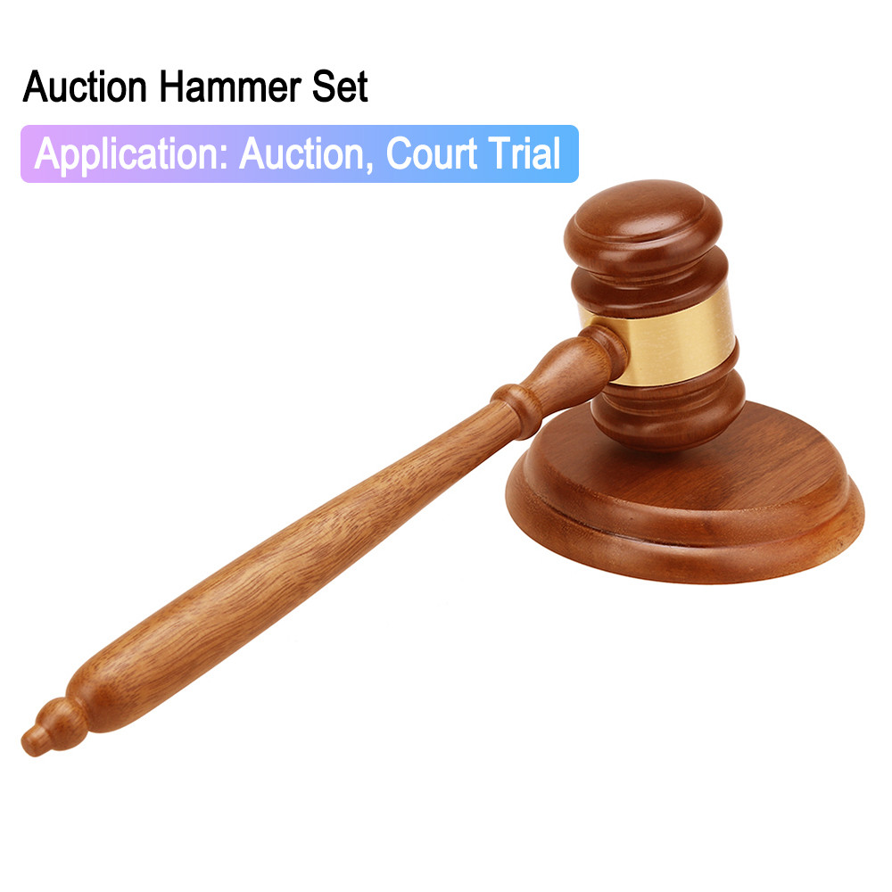 BEST Durable Handmade Wooden Auction Hammer Judge Auction Hammer Gavel Court Decoration Auction Cour