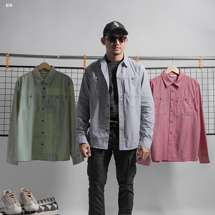 Kemeja Pria - Cutbank Chambray Shirt