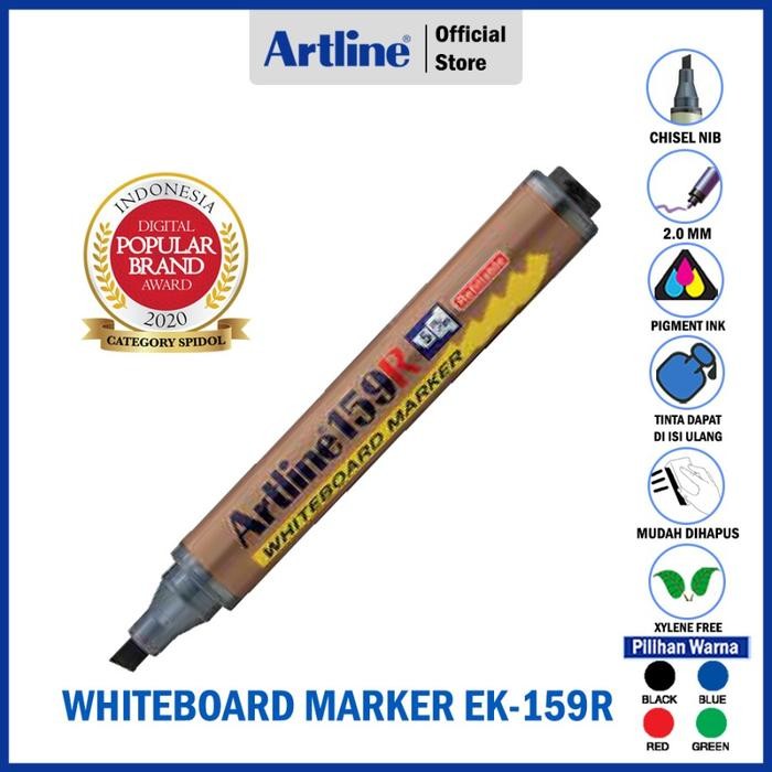 

New SPIDOL ARTLINE NON PERMANENT WHITEBOARD MARKER REFILLABLE EK-159R