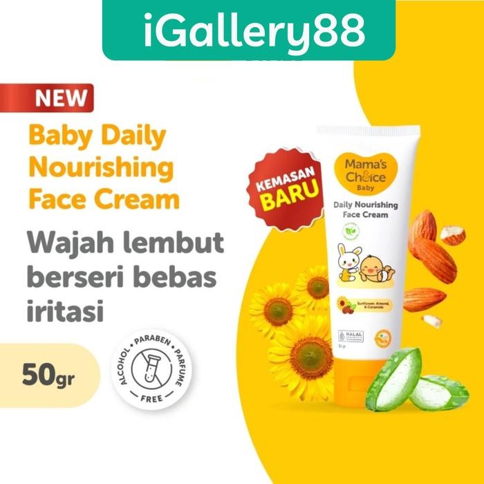 Terbaik Mama'S Choice Baby Daily Nourishing Face Cream Krim Wajah Bayi 100% Ori