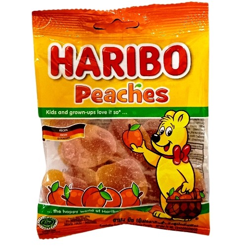 

S08030 HARIBO PEACHES PERMEN BUNGKUS 80GR MAJU BERSAMA (20250913)