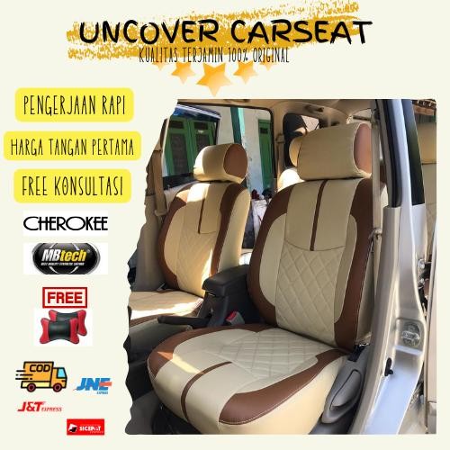 Ready Stock Sarung Jok Mobil Bahan Cherokee Apforce 3 Baris Avanza, Xenia, Calya, Sigra, Rush,