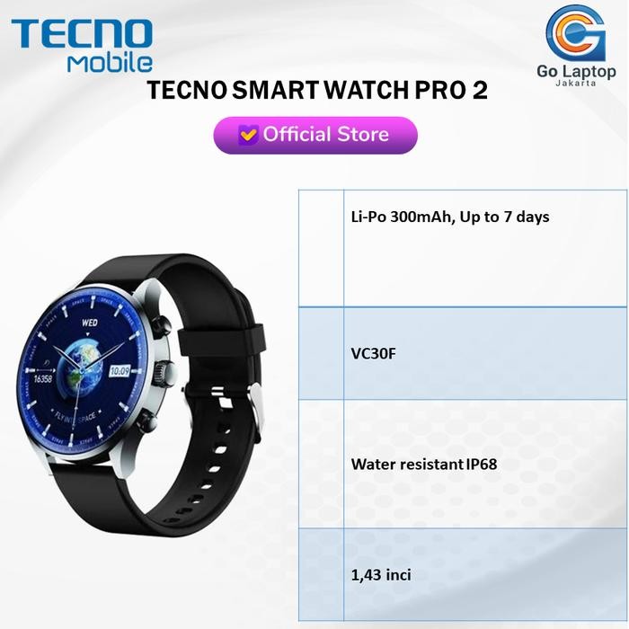 TECNO SMART WATCH PRO 2 GARANSI RESMI