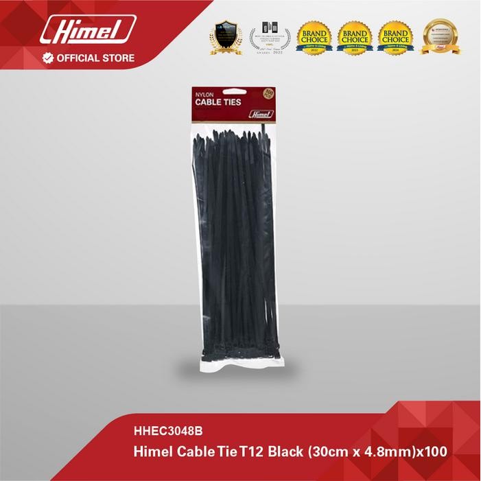 

Himel Cable Tie T12 Black (30Cm X 4.8Mm) X 100