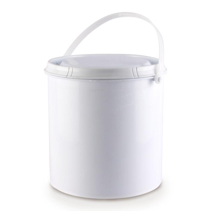 RJ GALON CAT 5 KG (4 LTR) DASH WARNA PUTIH SUSU + TUTUP GALON CAT ISI 20 PCS