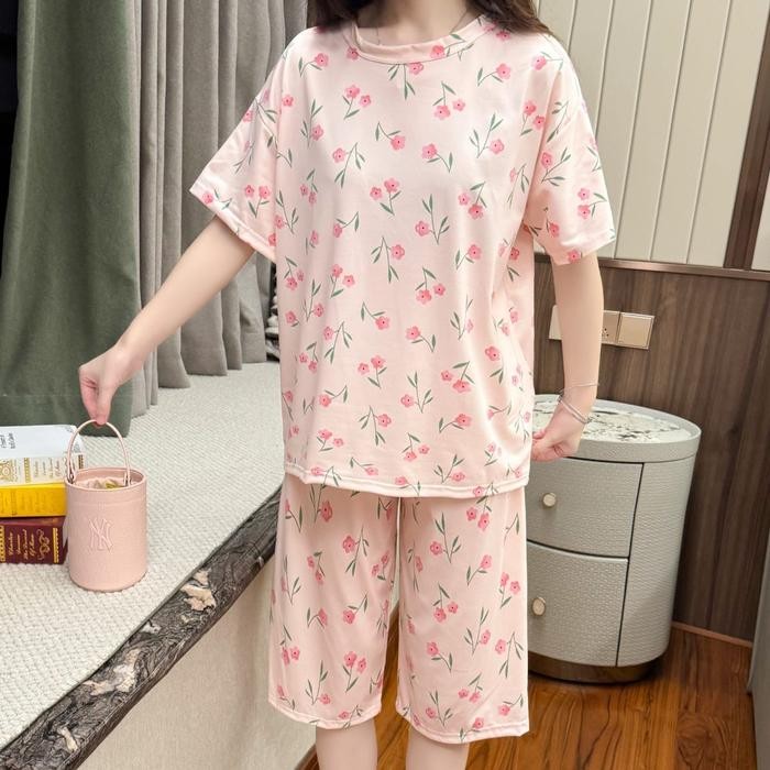 Piyama Wanita Import / Baju Tidur / Setelan 7/8 Pasti Ori