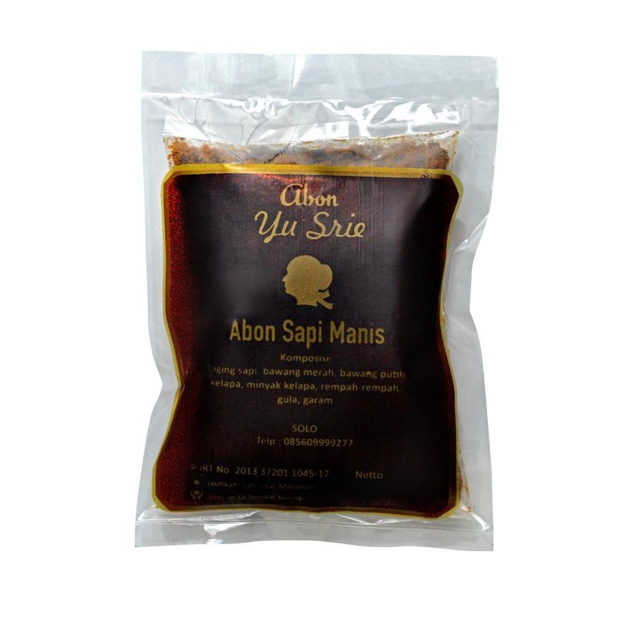 

Pilihan- Abon Sapi Merk Yu Srie 1000Gr