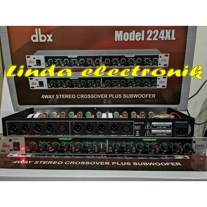 crossover dbx 224XL + SUBWOOFER dbx224xl dbx224 xl dbx 224 xl GRADE A