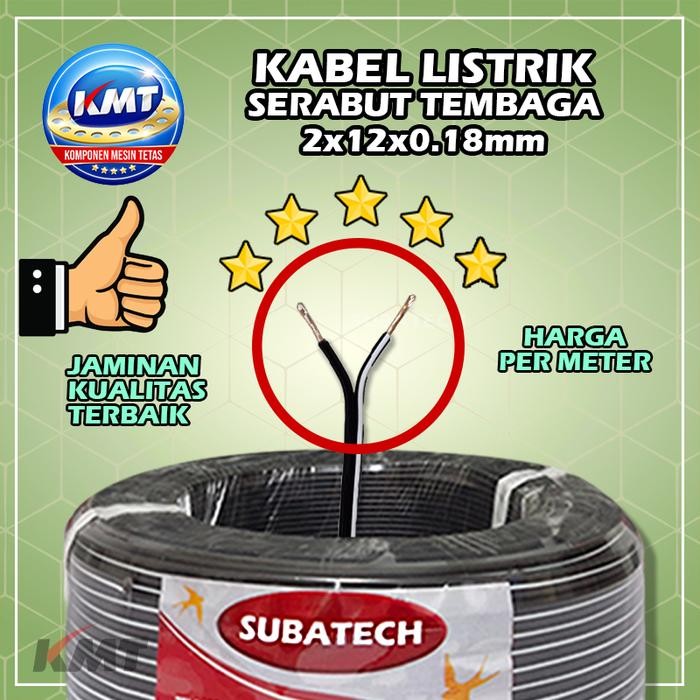 Kabel Listrik Ganda Serabut Per-Meter