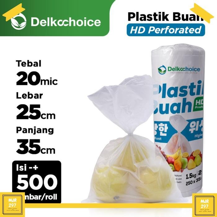 HDPE PLASTIK BUAH ROLL PLASTIK FOTO COPY PLASTIK SAYUR DELKOCHOICE