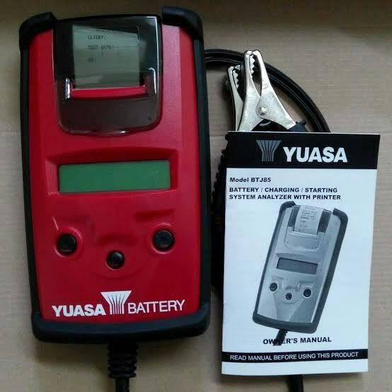Ready Battery Tester accu  alat tester aki  aki yuasa  BTJ85 with Printer
