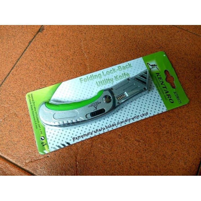 KENTARO Pisau Cutter Lipat Baja Carbon Steel Heavy Duty Japan Quality