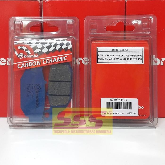 Limited Brembo Kampas Rem Belakang Crf 150 250 Cb 150 Cbr 150 Gtr Sonic 150 Terlariss 
