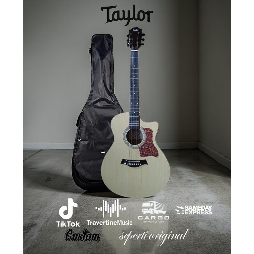 Gitar akustik Elektrik Taylor Jumbo with tuner