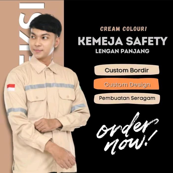 SERAGAM SAFETY COKSU//BAJU TAMBANG//BAJU BENGKEL