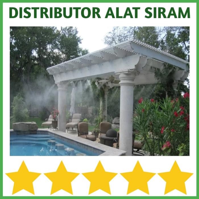 PAKET ALAT SIRAM MISTING 15 TITIK 0.8 MM MIST NOZZLE KABUT SELANG AIR