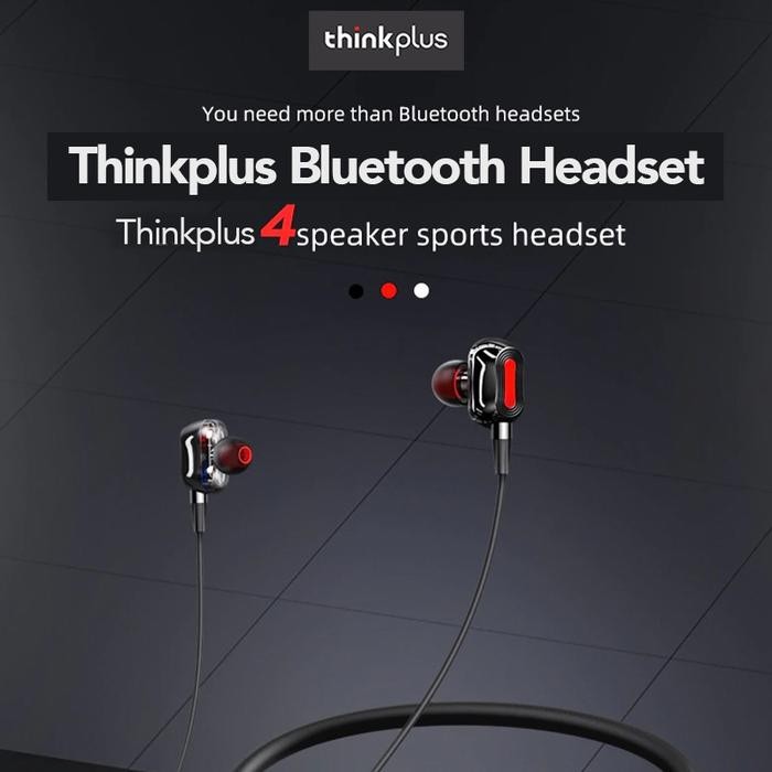 Lenovo HE05 Pro Sport Bluetooth Earphone Wireless Headset-White