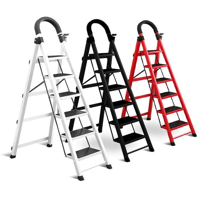 Murah Tangga 3/4/5/6/7 Step - Tangga Lipat Aluminium 2Meter Lipat Terlariss 