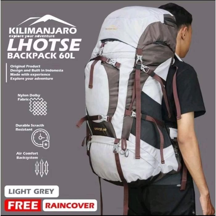 Tas Gunung Kilimanjaro Lhotse 60+5 L - Tas Ransel Kilimanjaro LHOTSE best seller