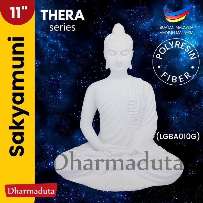 cusss order] Sakyamuni Buddha Whi 11in - Patung Rupang Arca Buddha