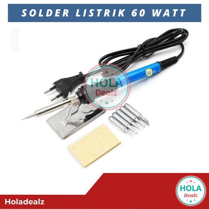 j7bc- Solder Listrik 60 Watt Set Terbaik Non Tekiro Dekko 100 Watt Original