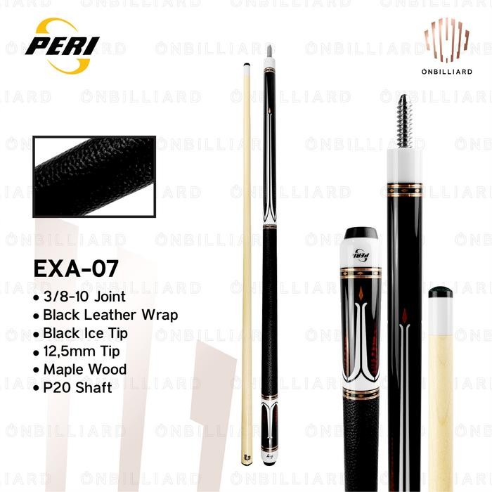 PERI EXA-07 Series Stick Billiard Low Deflection Cue Stick Play Billiard Shaft P20 Maple 12.5mm