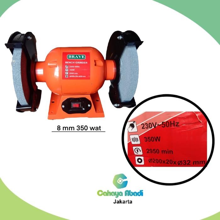 Brave Mesin Gerinda Duduk 200Mm 8 Inch