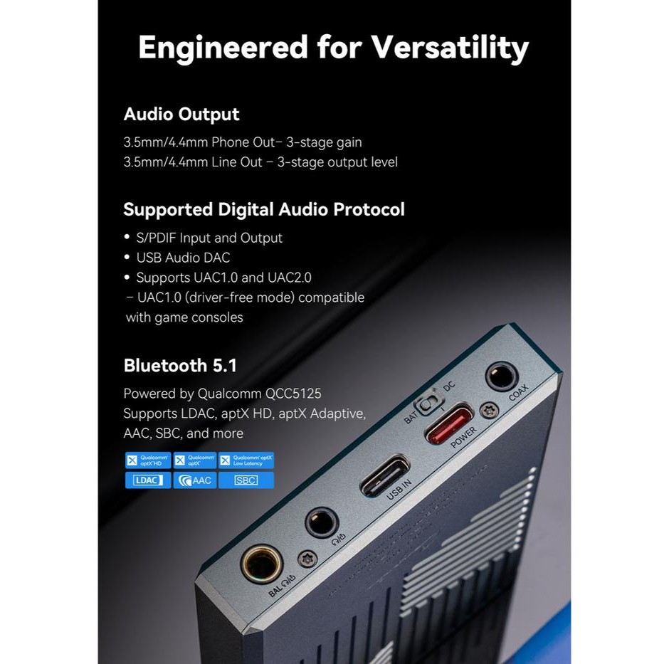 Cayin RU-9 / RU9 / RU 9 Portable Nutube 6P1 Vacuum Tube Dongle