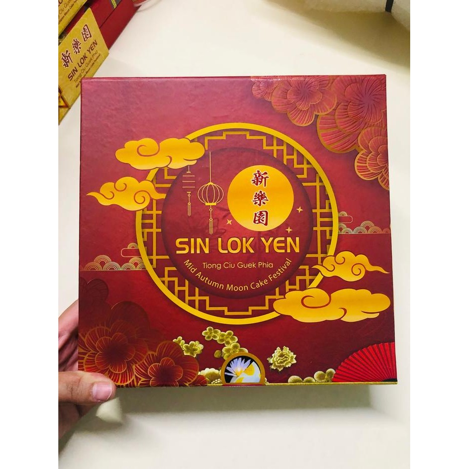 TerEnakPolll- Promo Moon Cake Kue Bulan Sin Lok Yen Isi 4Pcs - Varian Vegetarian
