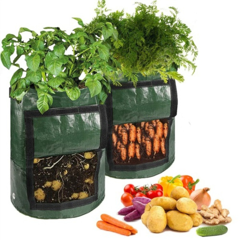 Plant Growth Bag Home Garden Potato Greenhouse Vegetable Planting Bag Moisturizing Vertical Garden G