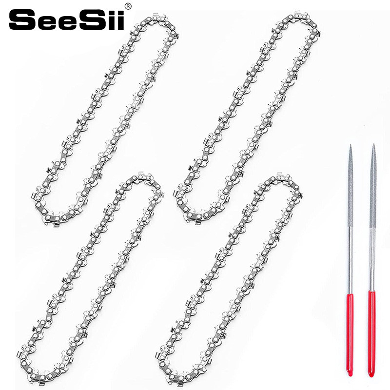 SEESII Seesii 8-inch Chainsaw Chains 6 Inch 4 Inch Electric Chainsaws Accessory Replacement For Logg