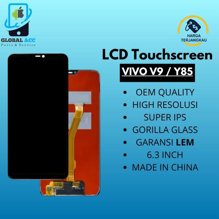 Original LCD + TOUCHSCREEN VIVO V9 / LCD TS VIVO V9 OEM BERGARANSI  Tepercaya