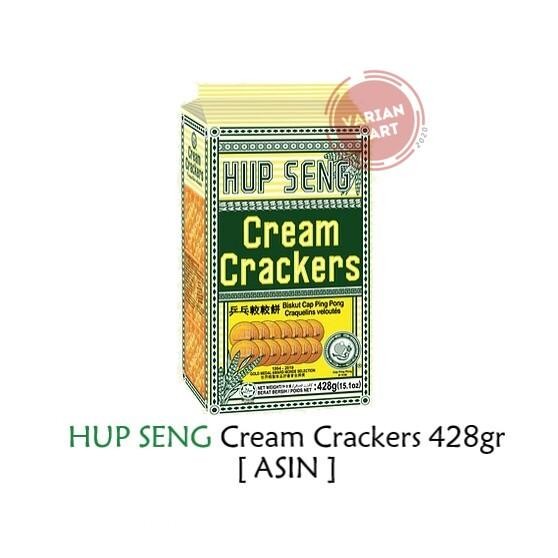 ORIGINAL Hup Seng Cream Crackers / Biskuit Asin 330gr / Hupseng Asin