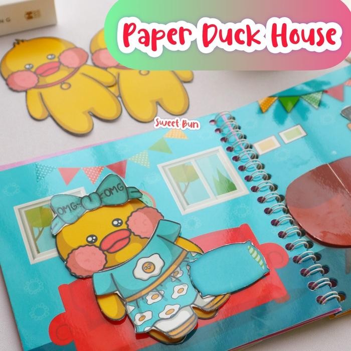 AnakPastiSuka- Paper Duck House Book Rumah Bebek Kertas Mainan Edukasi Anak Toys Beraneka Warna