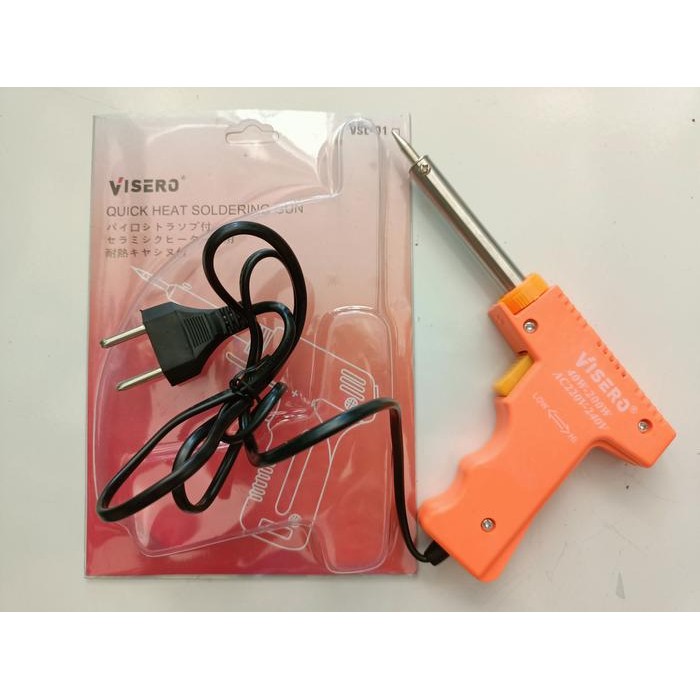Import Solder Tembak / Gun Soldering VISERO 40 Watt - 200 Watt Termurah