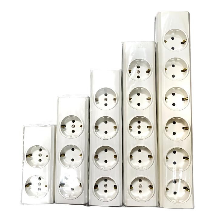 STOP KONTAK BROCO 1 2 3 4 5 6 LUBANG / TERMINAL / COLOKAN LISTRIK BROCO stop kontak