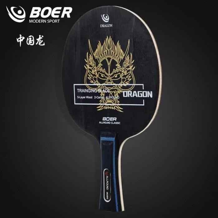 Bat Bet Tenis Meja Pingpong Boer Blade Dragon Lion Allround Carbon Promo 