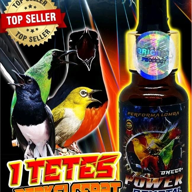 6yfd- Power Kristal Juara Omega Plus Vitamin Penggacor Suplemen Semua Burung Murai Kacer